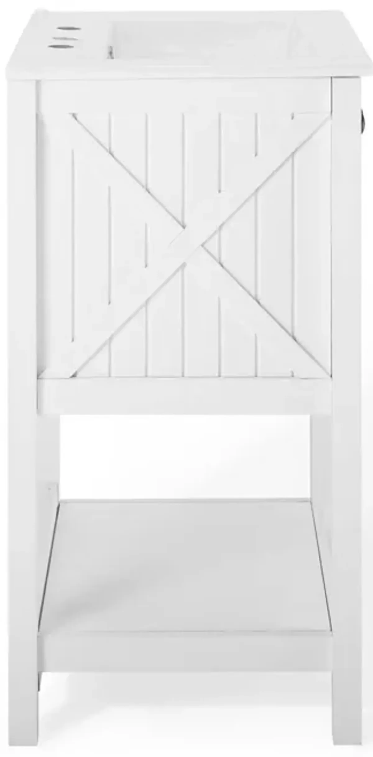 Steam Bathroom Vanity Basin Included by Modway 24" / White White