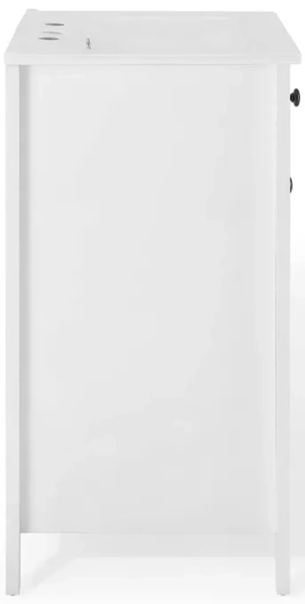 Nantucket Bathroom Vanity Basin Included by Modway 24" / White White