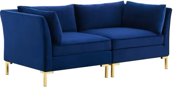 Ardent Performance Velvet Loveseat by Modway Navy