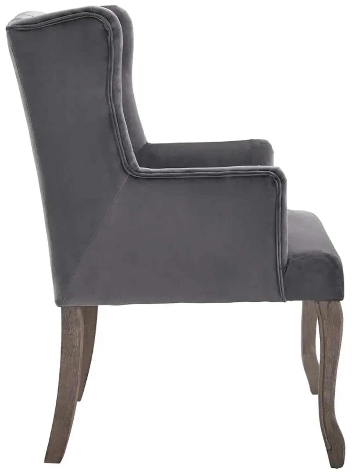 Realm Armchair Performance Velvet Set of 2 by Modway Gray