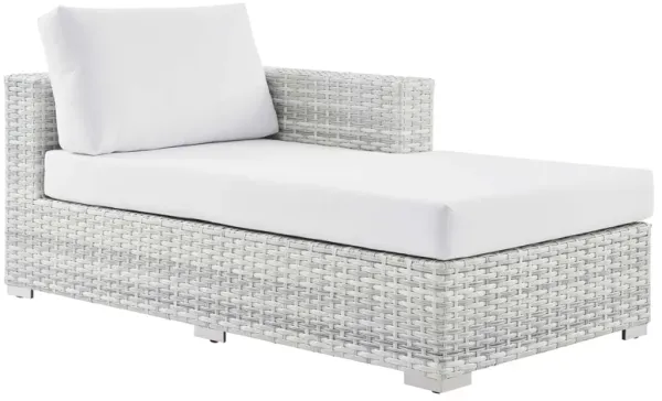 Convene Outdoor Patio Right Chaise by Modway Light Gray White