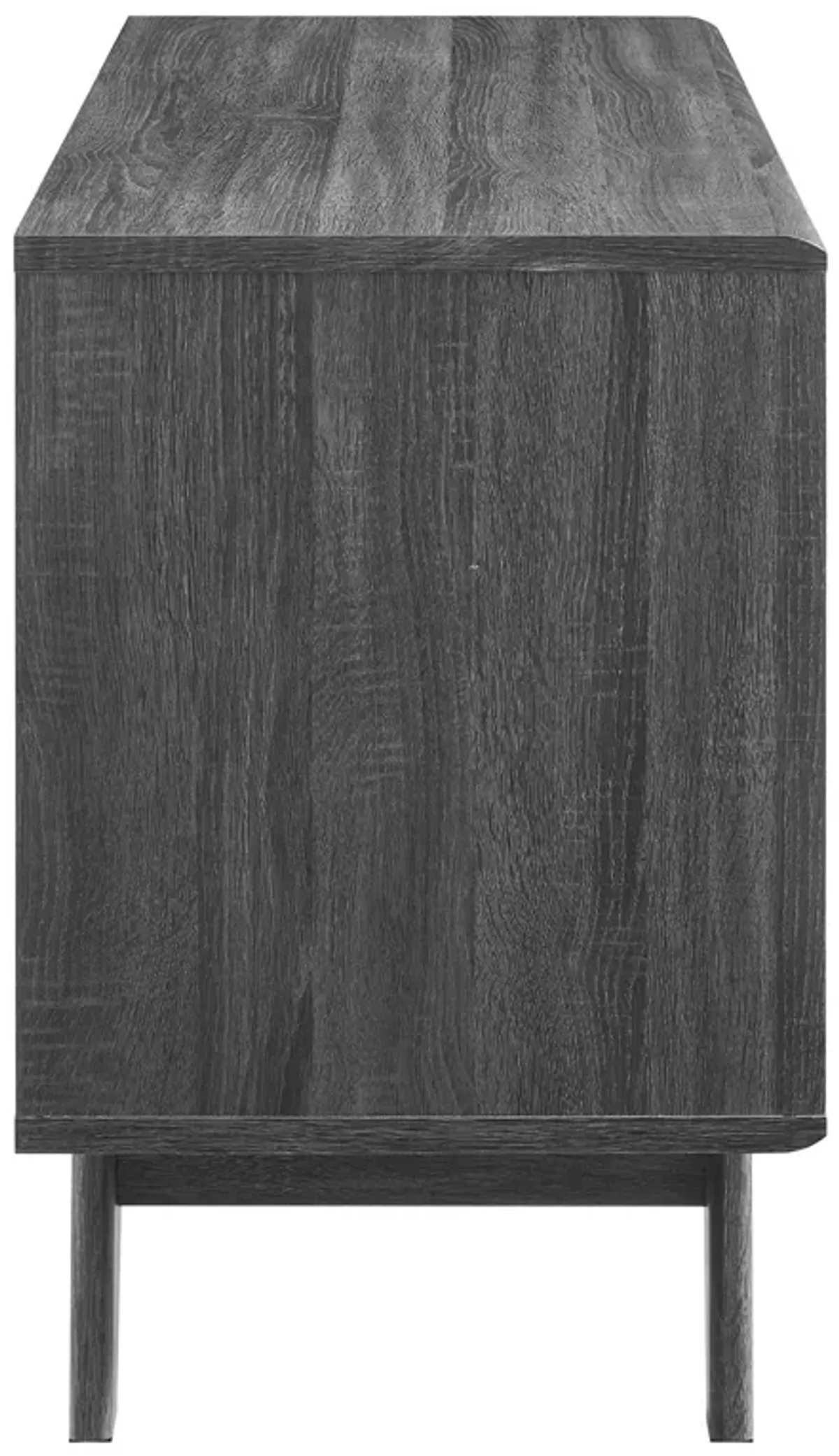 Render Vinyl Record Display Stand by Modway Charcoal