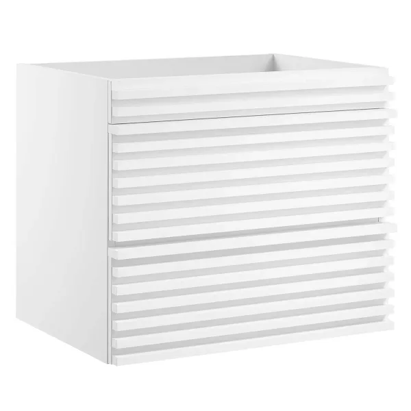 Render Wall-Mount Bathroom Cabinet Basin Not Included by Modway 24" / White