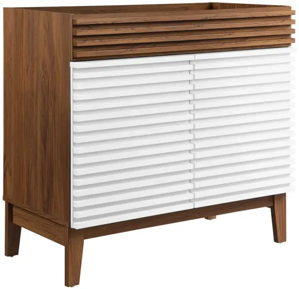 Render 30" and 36" Bathroom Cabinets Basin Not Included by Modway 36" / White Walnut