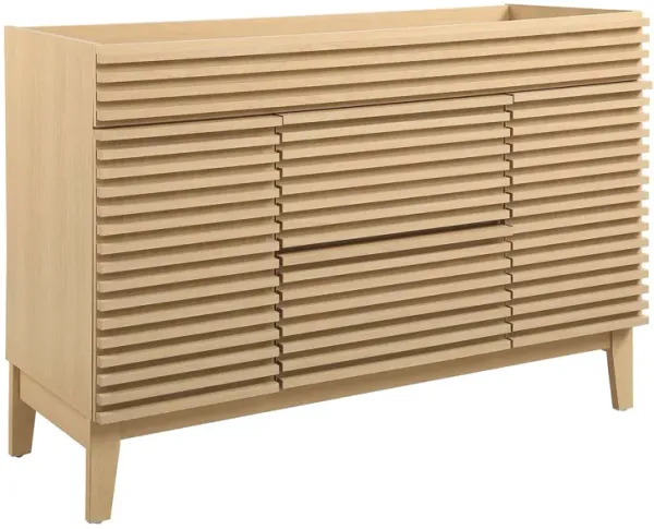 Render 48" Bathroom Cabinet Basin Not Included by Modway 48" Single / Oak