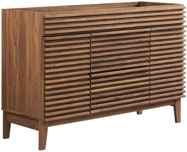 Render 48" Bathroom Cabinet Basin Not Included by Modway 48" Single / Walnut