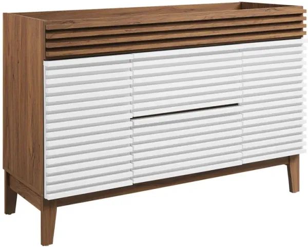 Render 48" Bathroom Cabinet Basin Not Included by Modway 48" Single / White Walnut