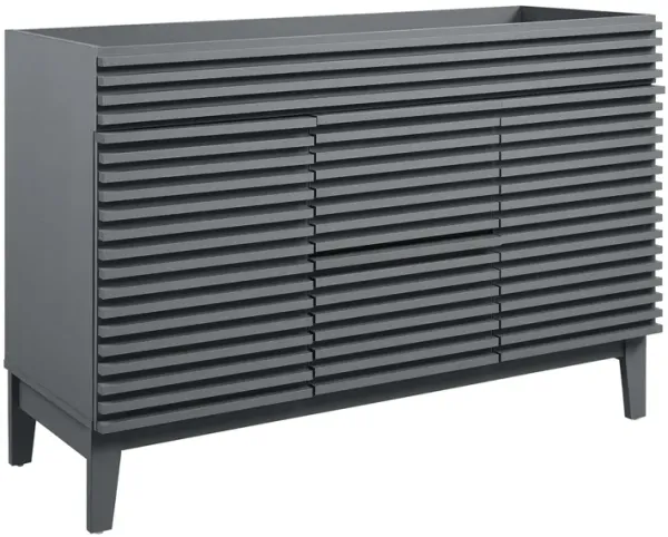 Render 48" Bathroom Cabinet Basin Not Included by Modway 48" Double / Gray