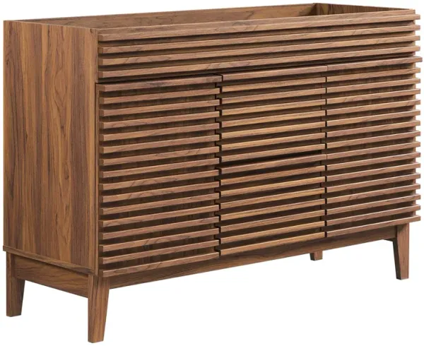 Render 48" Bathroom Cabinet Basin Not Included by Modway 48" Double / Walnut