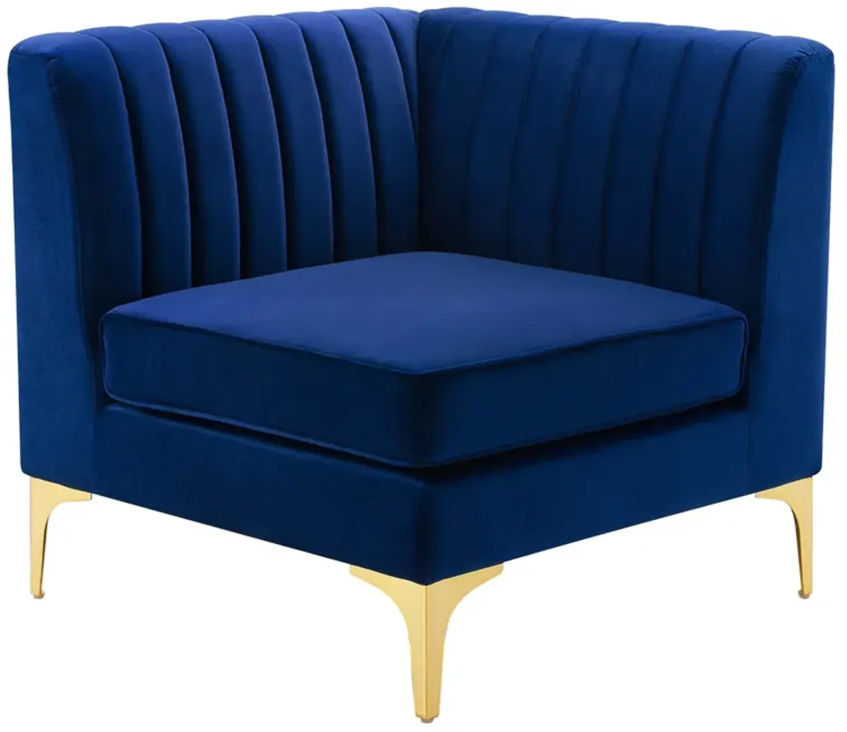 Triumph Channel Tufted Performance Velvet 5-Piece Sectional Sofa by Modway