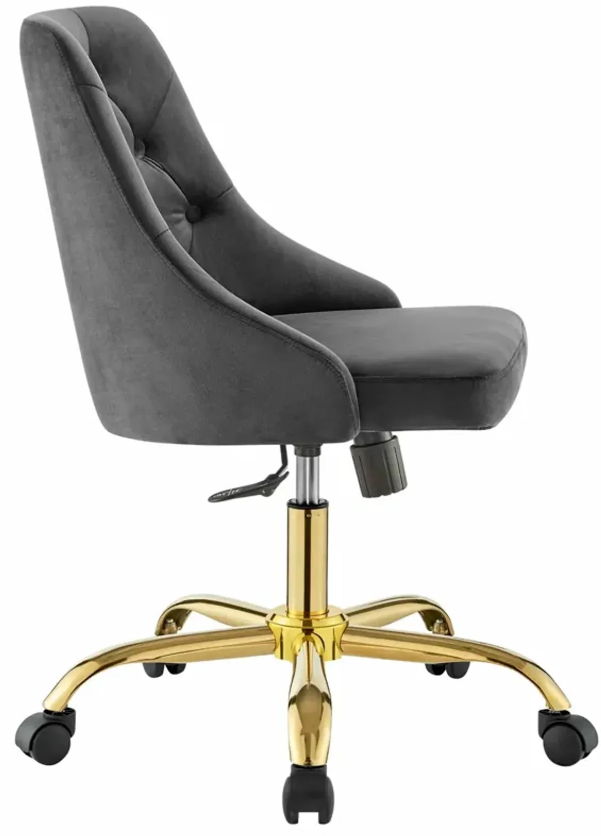 Distinct Tufted Swivel Performance Velvet Office Chair by Modway