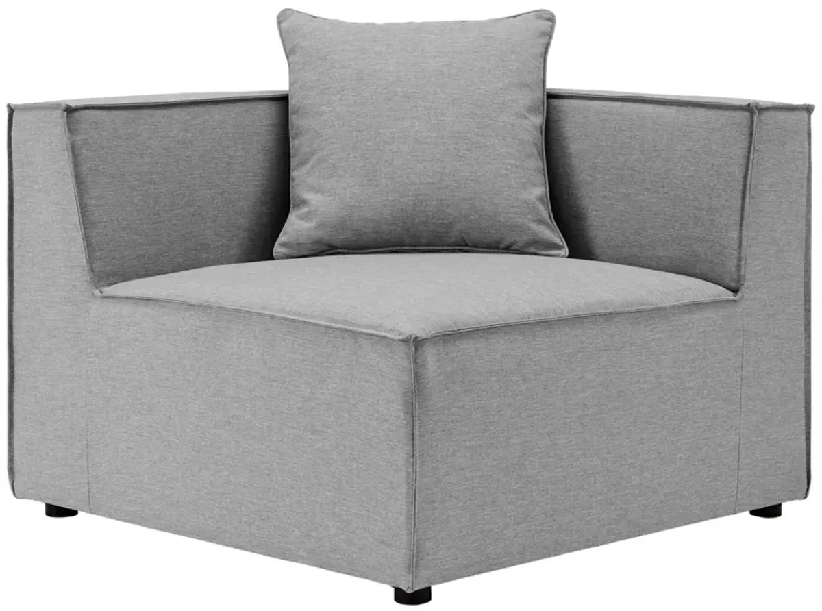 Saybrook Outdoor Patio Upholstered 5-Piece Sectional Sofa by Modway Gray