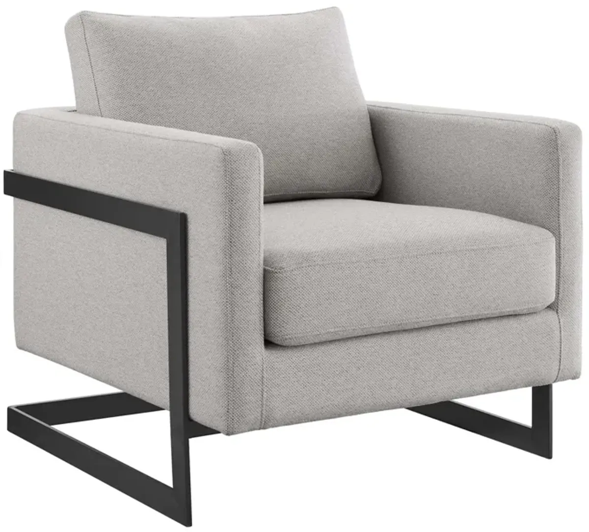 Posse Upholstered Fabric Accent Chair by Modway Black White