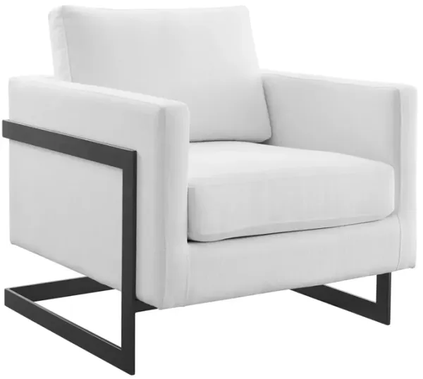 Posse Upholstered Fabric Accent Chair by Modway Black White