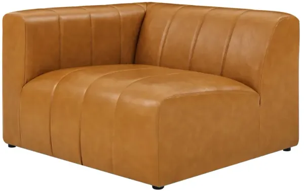 Bartlett Vegan Leather Left-Arm Chair by Modway Tan