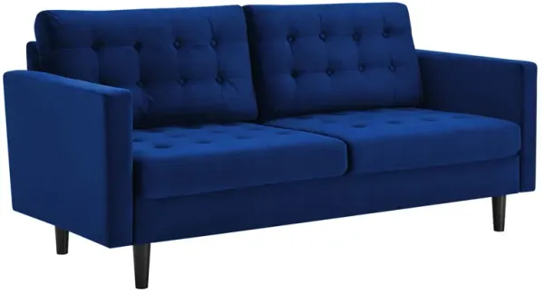 Exalt Tufted Performance Velvet Sofa by Modway Navy