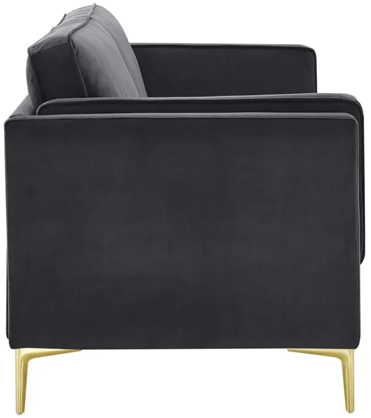 Kaiya Performance Velvet Sofa by Modway Charcoal