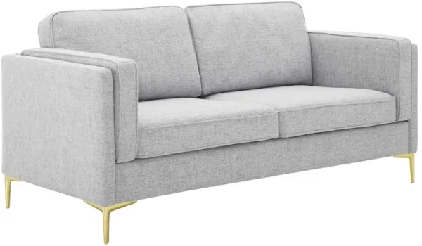Kaiya Fabric Sofa by Modway Light Gray