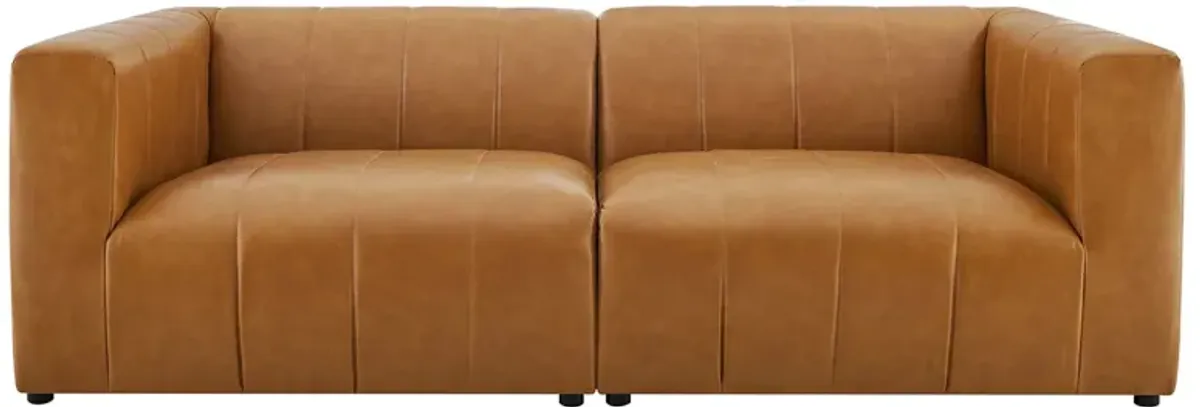 Bartlett Vegan Leather 2-Piece Loveseat by Modway Tan