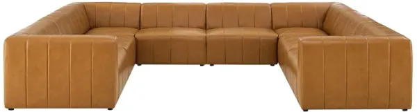 Bartlett Vegan Leather 8-Piece Sectional Sofa by Modway Tan
