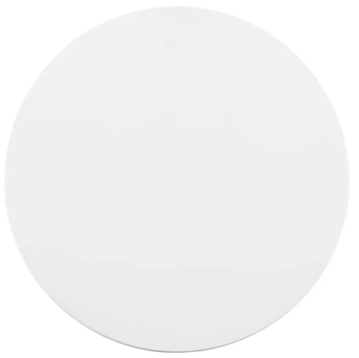 Verne 28" Dining Table by Modway Gold White