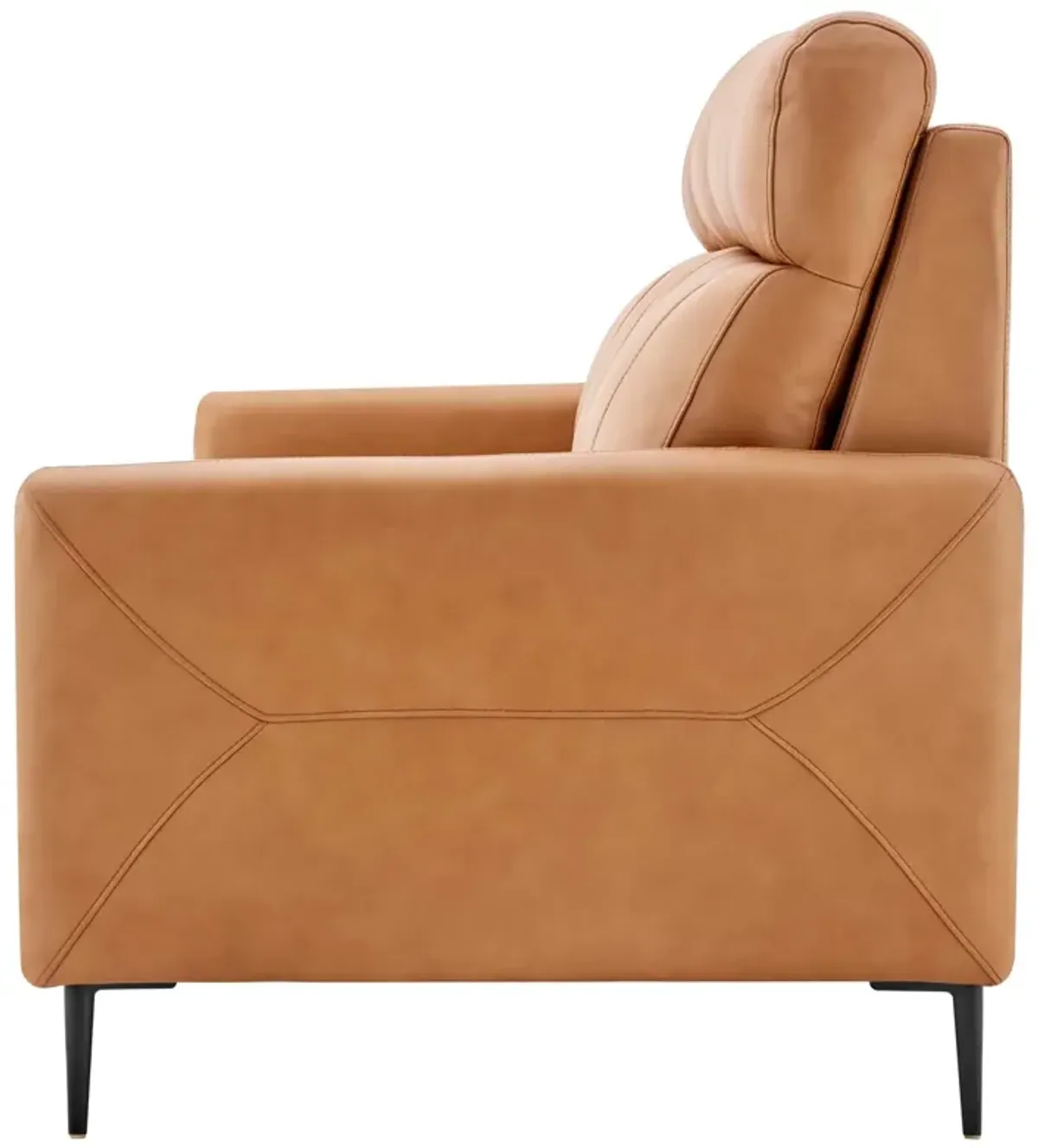 Huxley Leather Sofa by Modway Tan