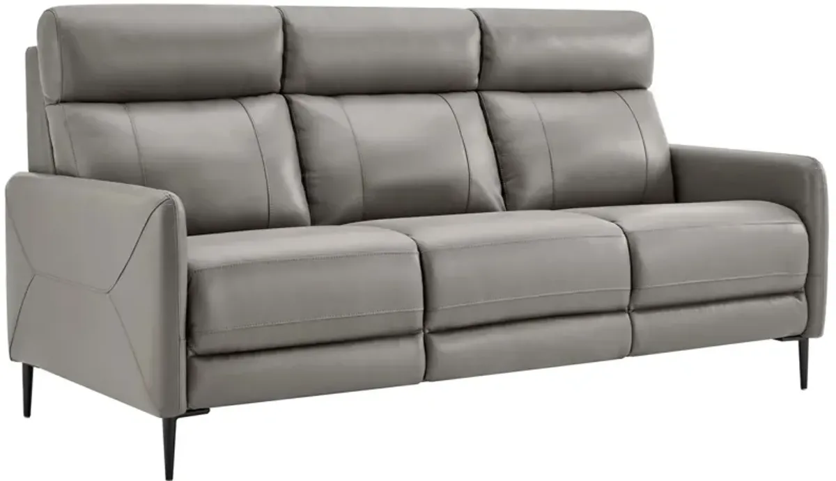 Huxley Leather Sofa by Modway White