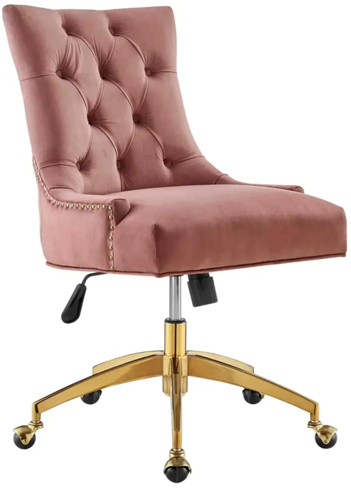 Regent Tufted Performance Velvet Office Chair by Modway Gold Teal
