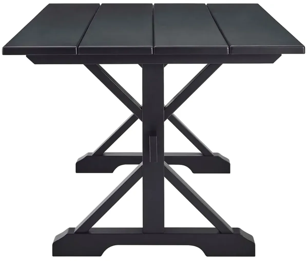 Windchime 71" Wood Dining Table by Modway Black