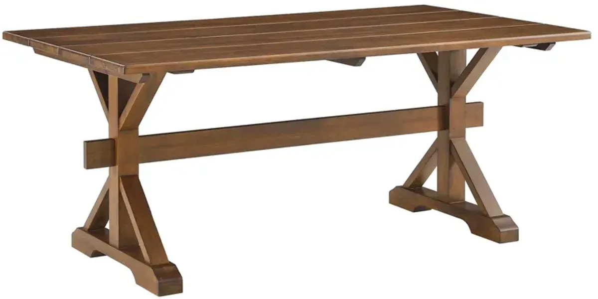 Windchime 71" Wood Dining Table by Modway Walnut