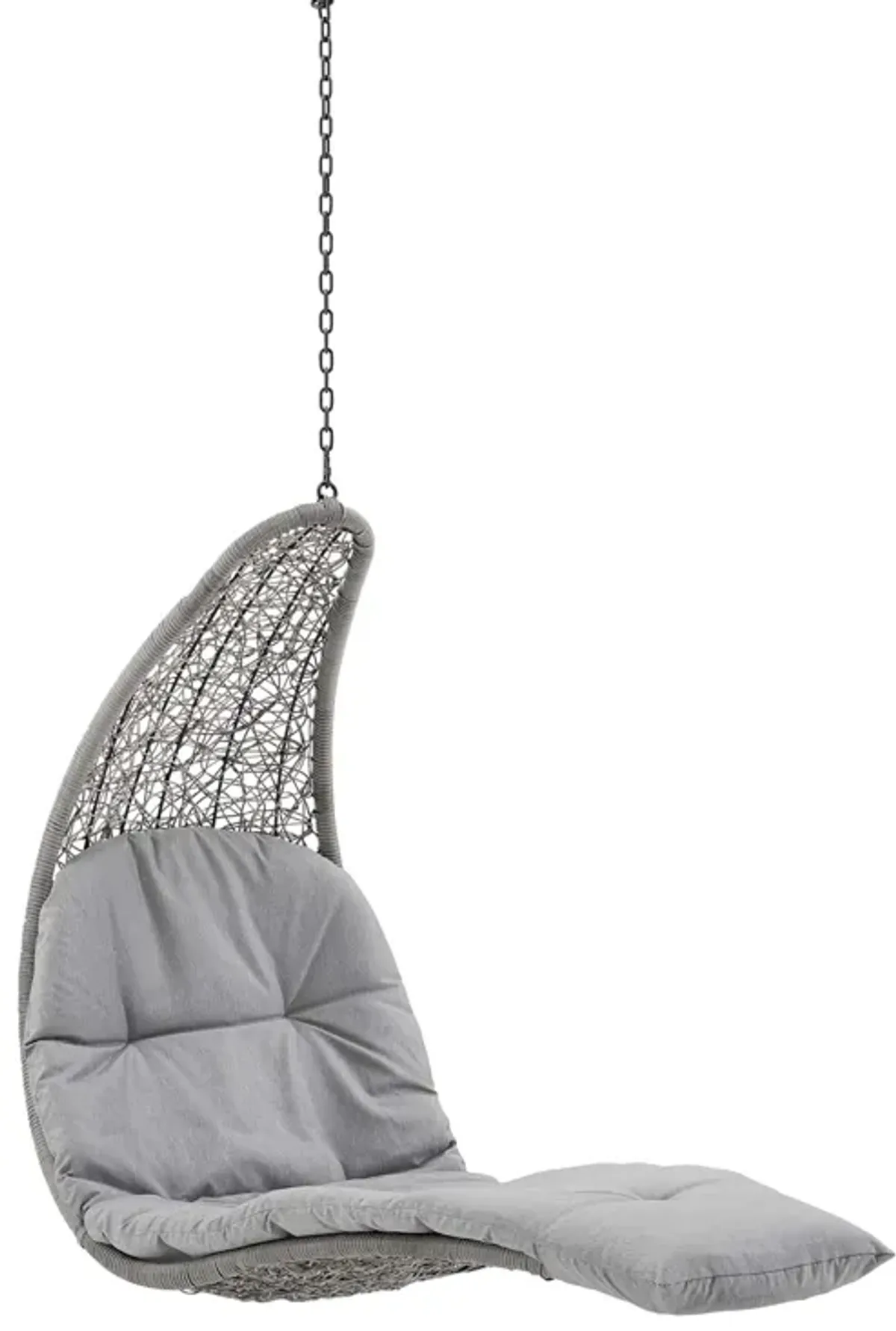 Landscape Hanging Chaise Lounge Outdoor Patio Swing Chair by Modway