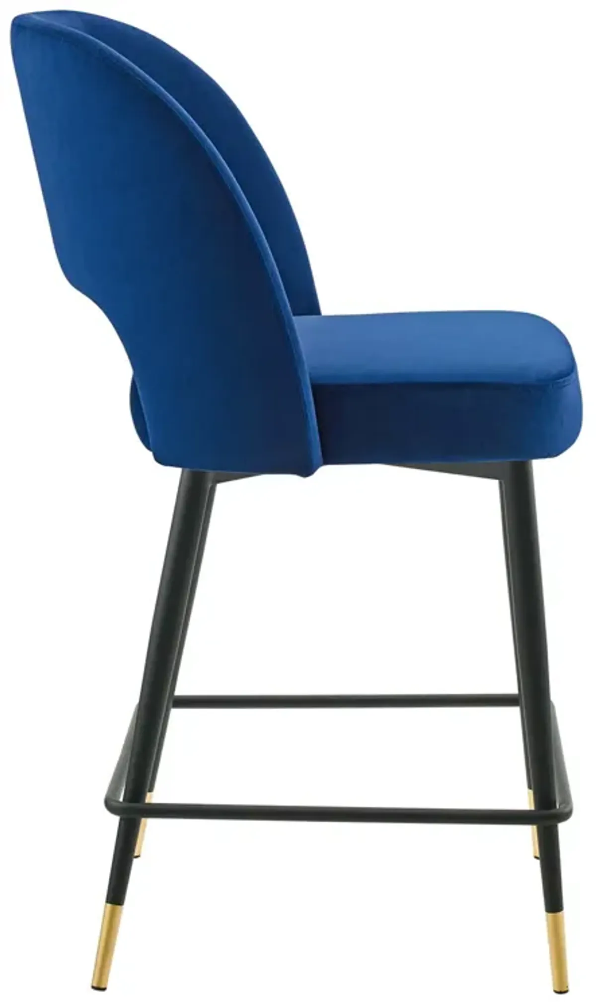 Rouse Performance Velvet Counter Stool by Modway Navy