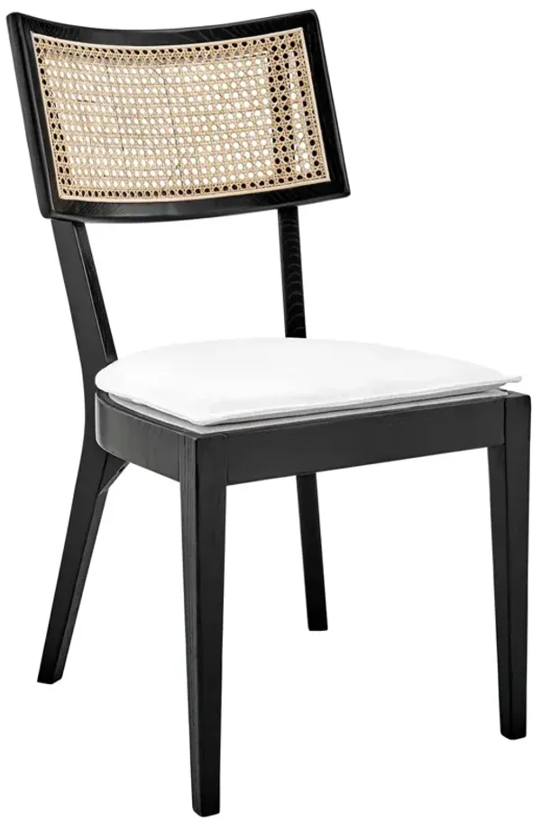 Caledonia Wood Dining Chair by Modway Black White