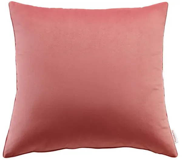 Enhance Performance Velvet Throw Pillow by Modway Blossom / 24"