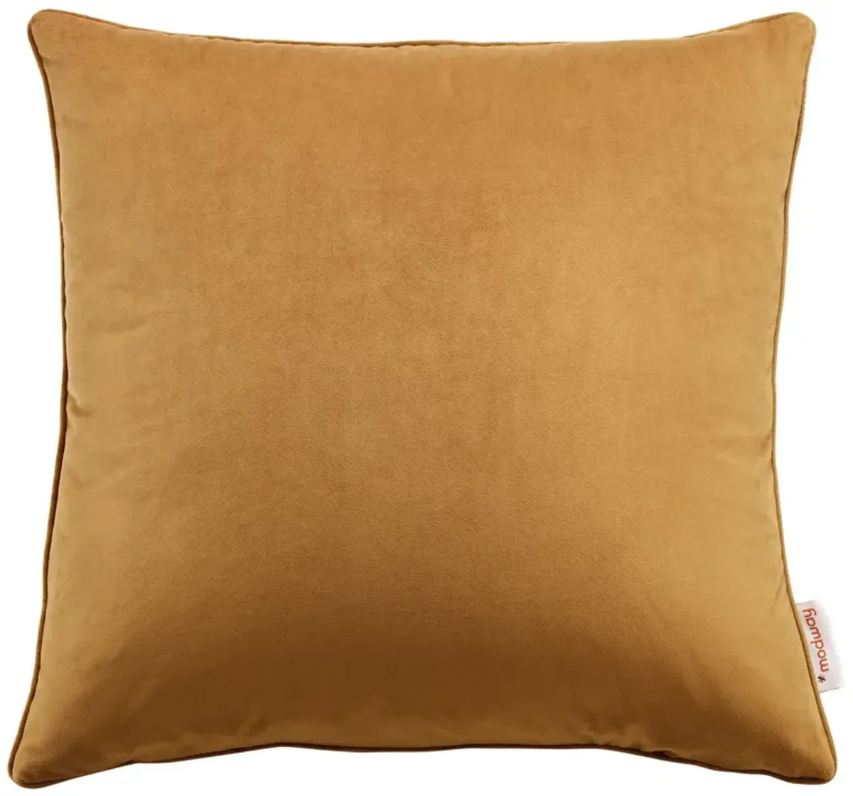 Enhance Performance Velvet Throw Pillow by Modway Green / 24"