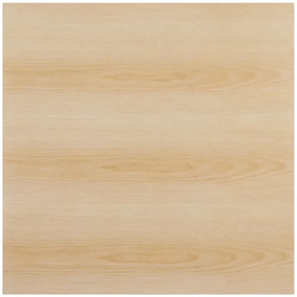 Verne 28" Square Dining Table by Modway Gold Natural