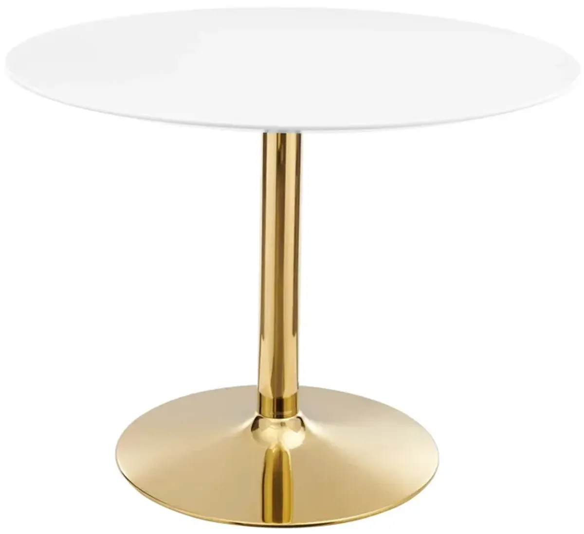 Verne 40" Dining Table by Modway Gold White
