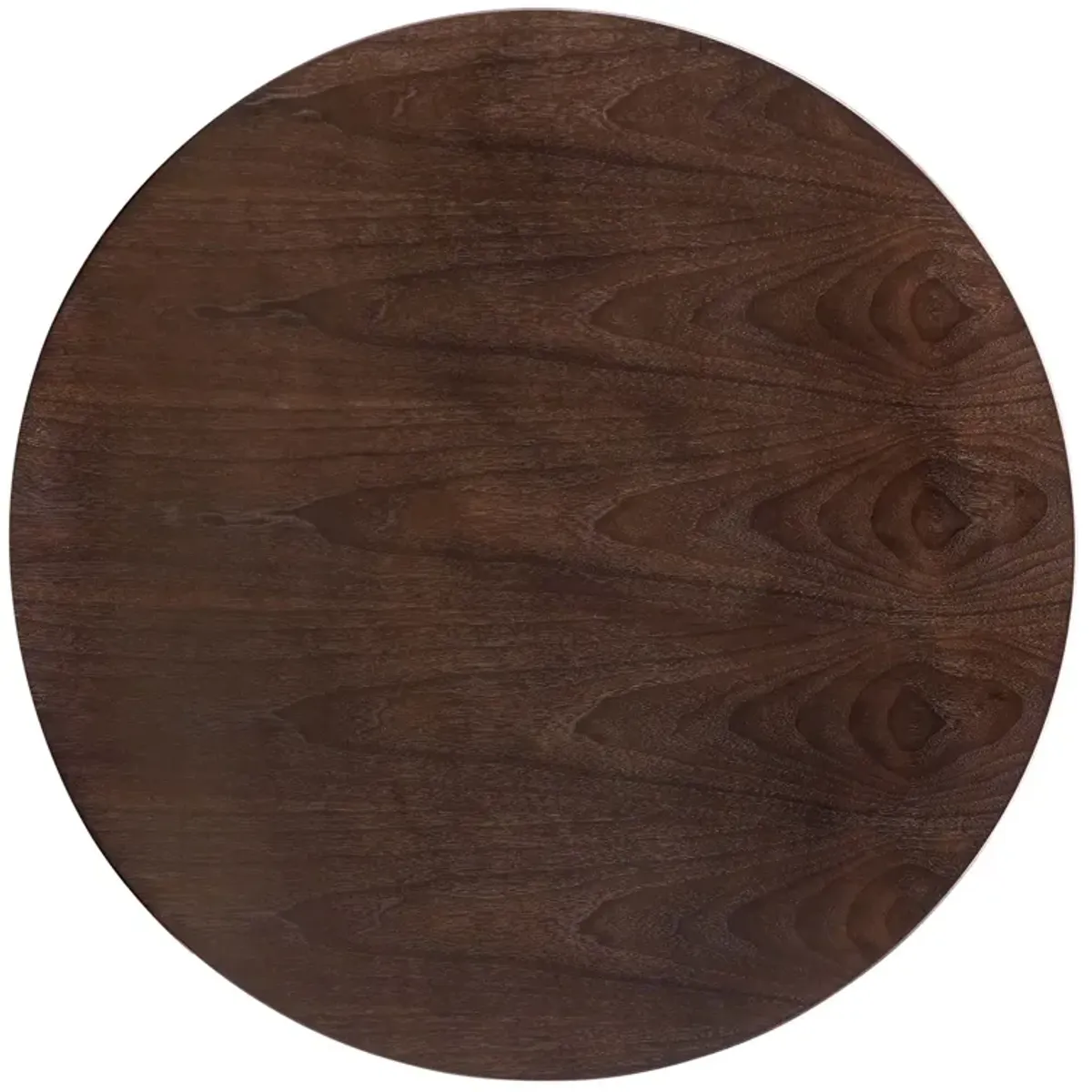 Verne 40" Dining Table by Modway Gold Cherry Walnut