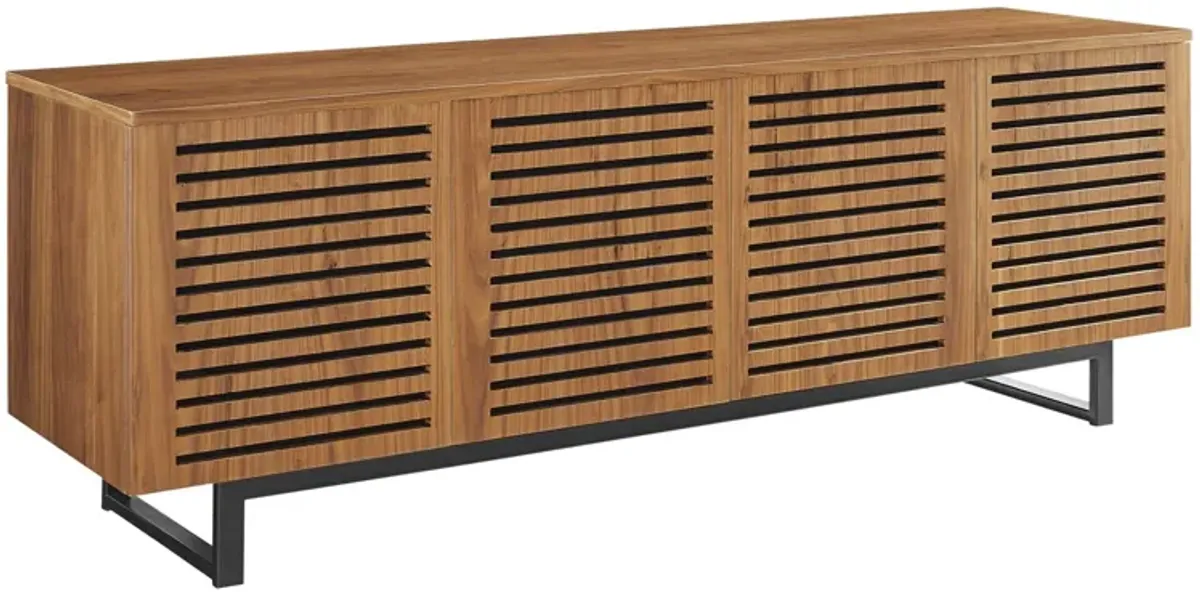 Parker 73" TV Stand by Modway Walnut