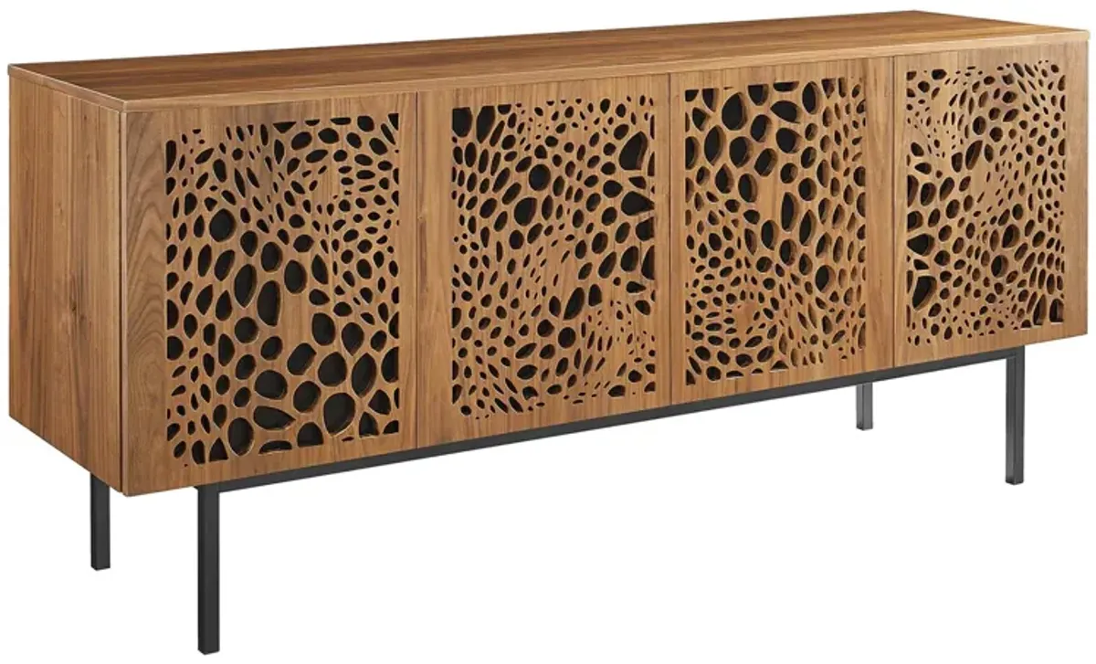 Yosemite 73" TV Stand by Modway Walnut