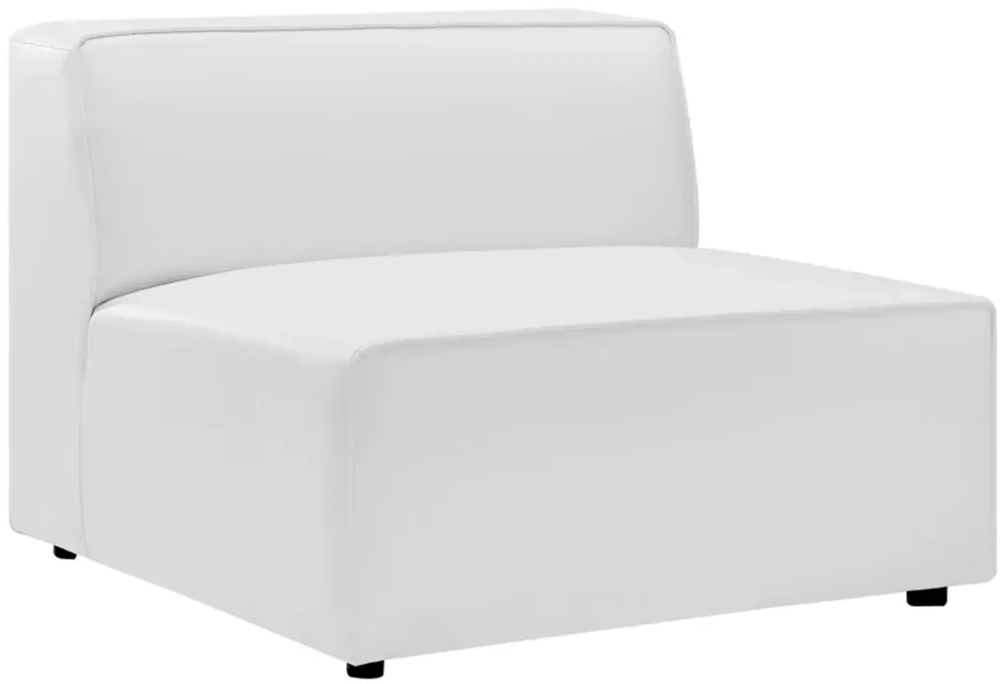 Mingle 7 Piece Vegan Leather Sectional Sofa By Modway White Lexmod ...