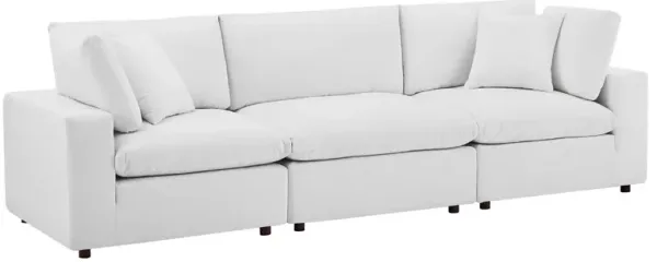 Commix Down Filled Overstuffed Performance Velvet 3-Seater Sofa by Modway