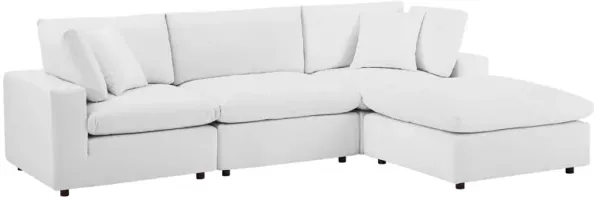 Commix 4-Piece Down Filled Overstuffed Performance Velvet Sectional Sofa by Modway