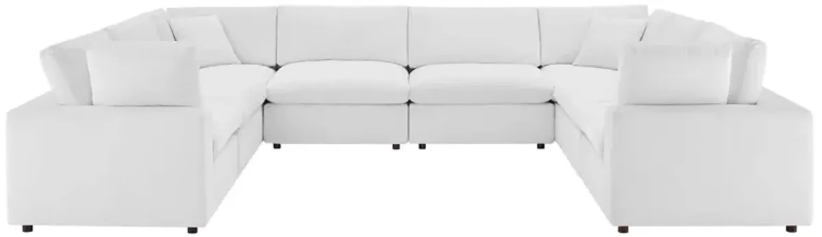 Commix 8-Piece Down Filled Overstuffed Performance Velvet Sectional Sofa by Modway