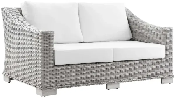 Conway Outdoor Patio Wicker Rattan Loveseat by Modway