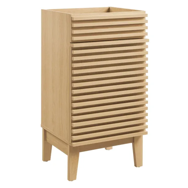Render 18" and 24" Bathroom Cabinets Basin Not Included by Modway 18" / Oak