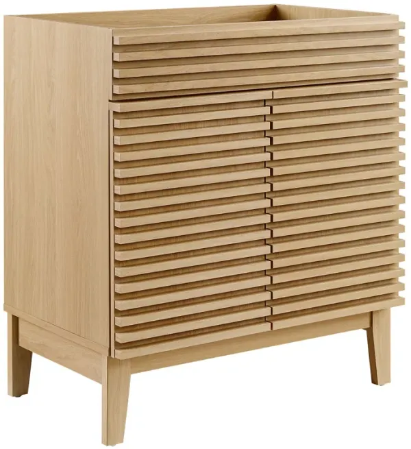 Render 30" and 36" Bathroom Cabinets Basin Not Included by Modway 30" / Oak