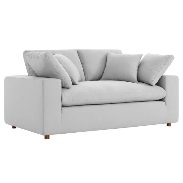 Commix Single Loveseat by Modway Light Gray
