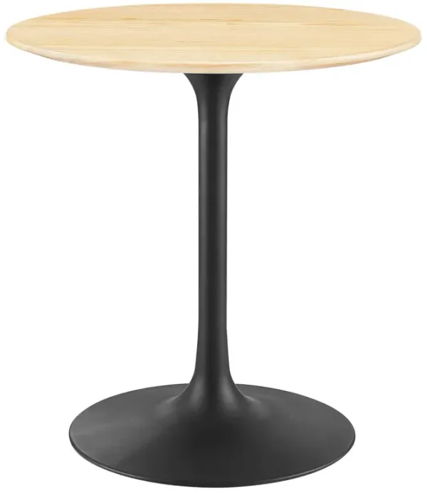 Lippa Round 28" Dining Table by Modway Wood / Black Natural