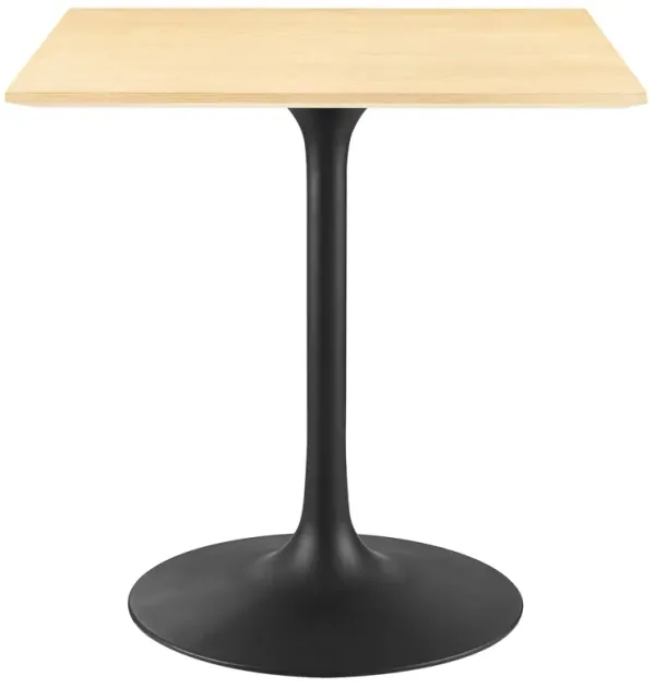 Lippa Square Wood Dining Table by Modway 28" / Black Natural